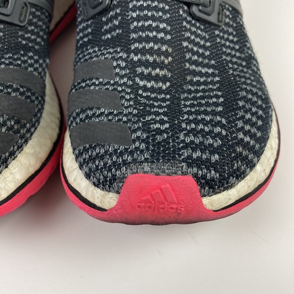 Adidas Pure Boost Black & Pink Running Shoe - Picture 3 of 15